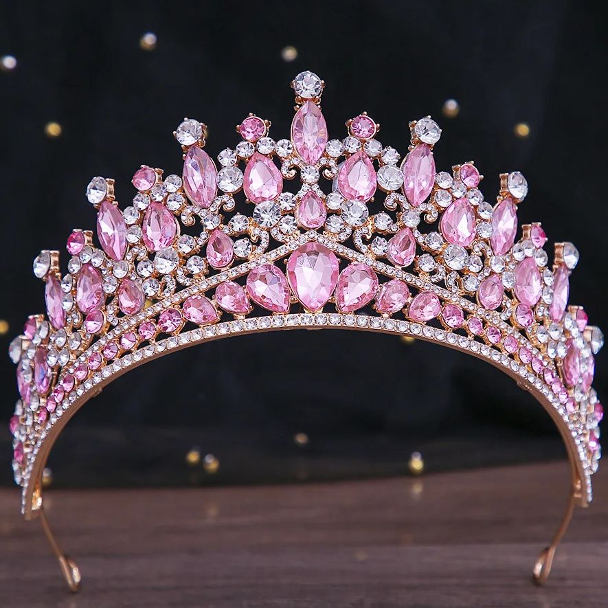 Philodendron Pink Princess - DIEZI-Couronne de diadème en cristal d'opale