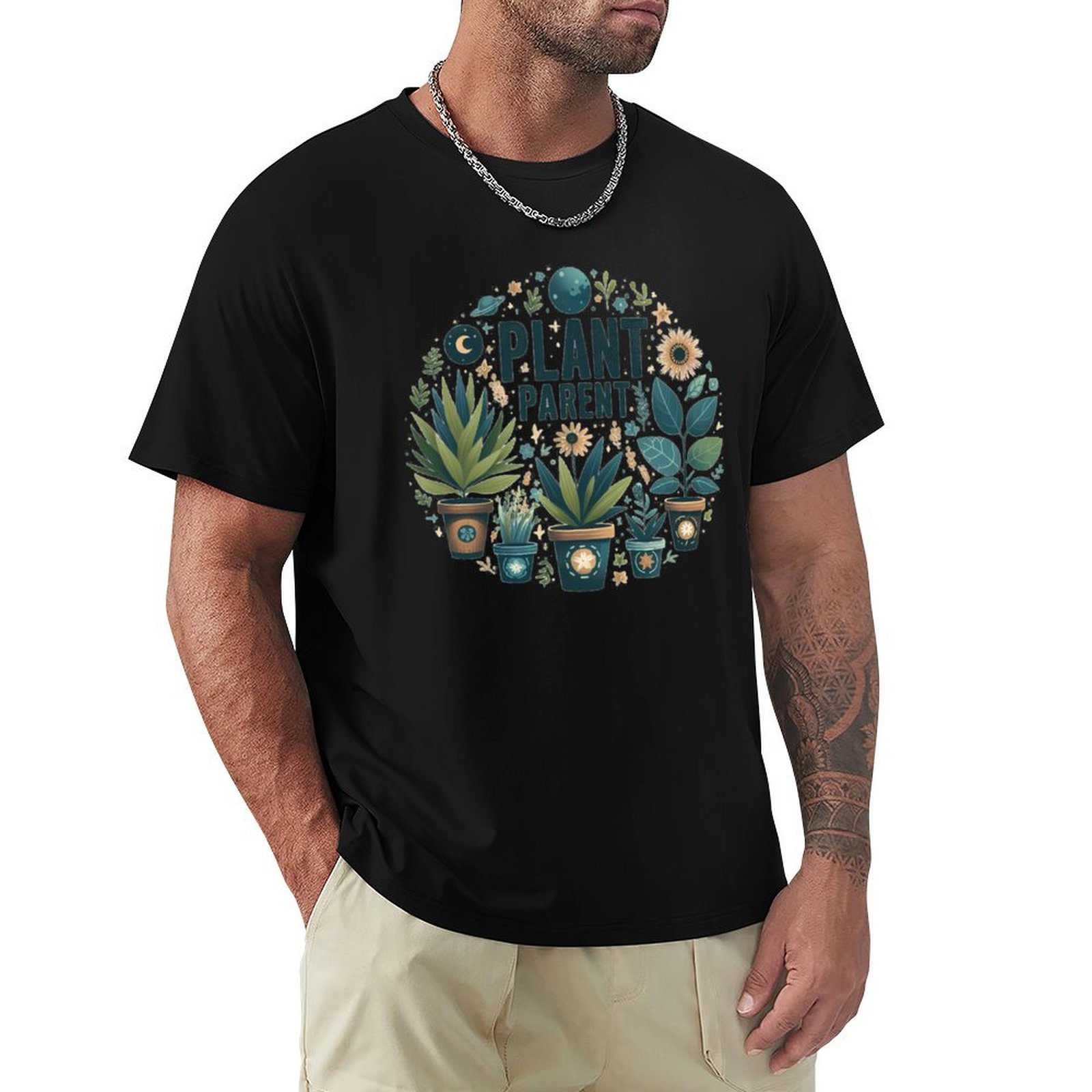 The Plant Parent - T-shirt imprimé avec motif artistique Plant