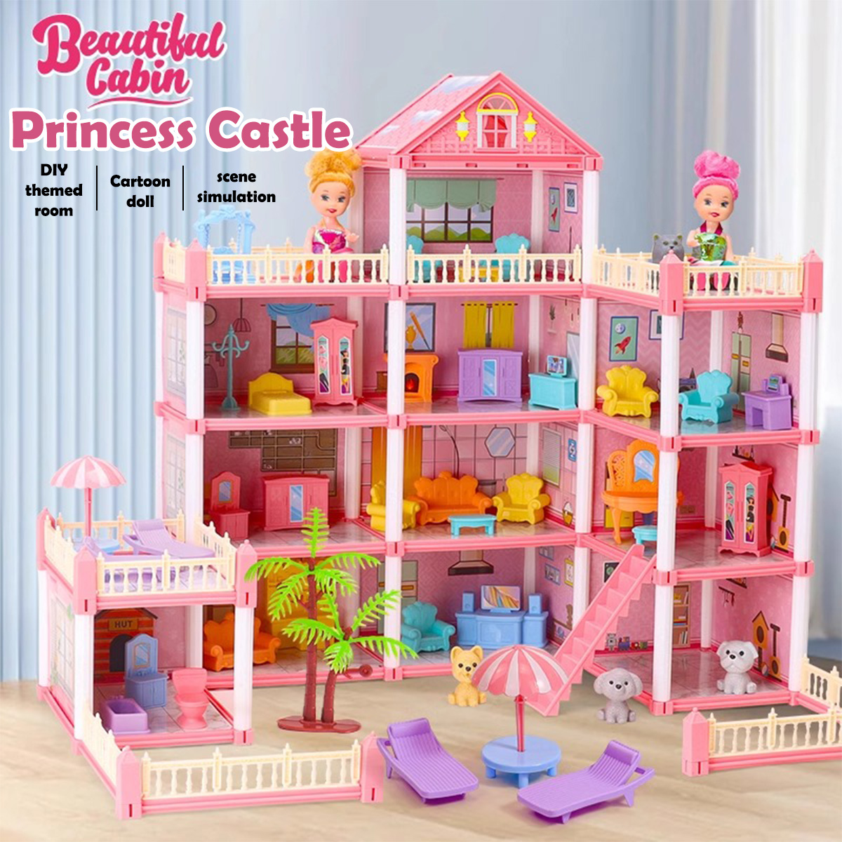 Maison de poupée pour filles,  - Philodendron Pink Princess avis et prix